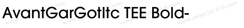 AvantGarGotItc TEE Bold字体转换